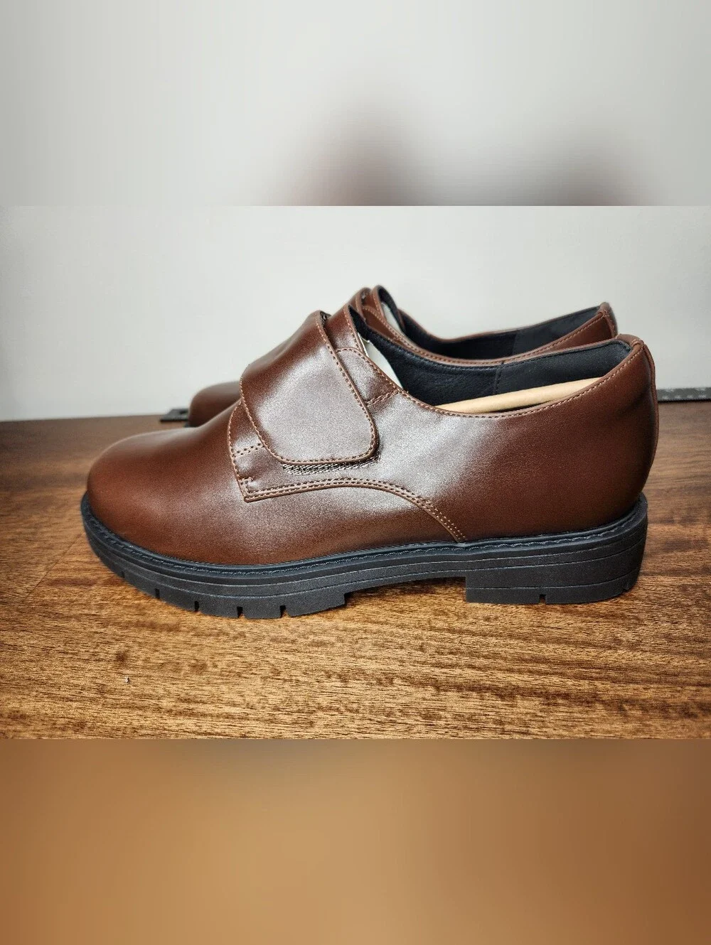 Big Kids Brown Leather Slip-On Dress Shoes